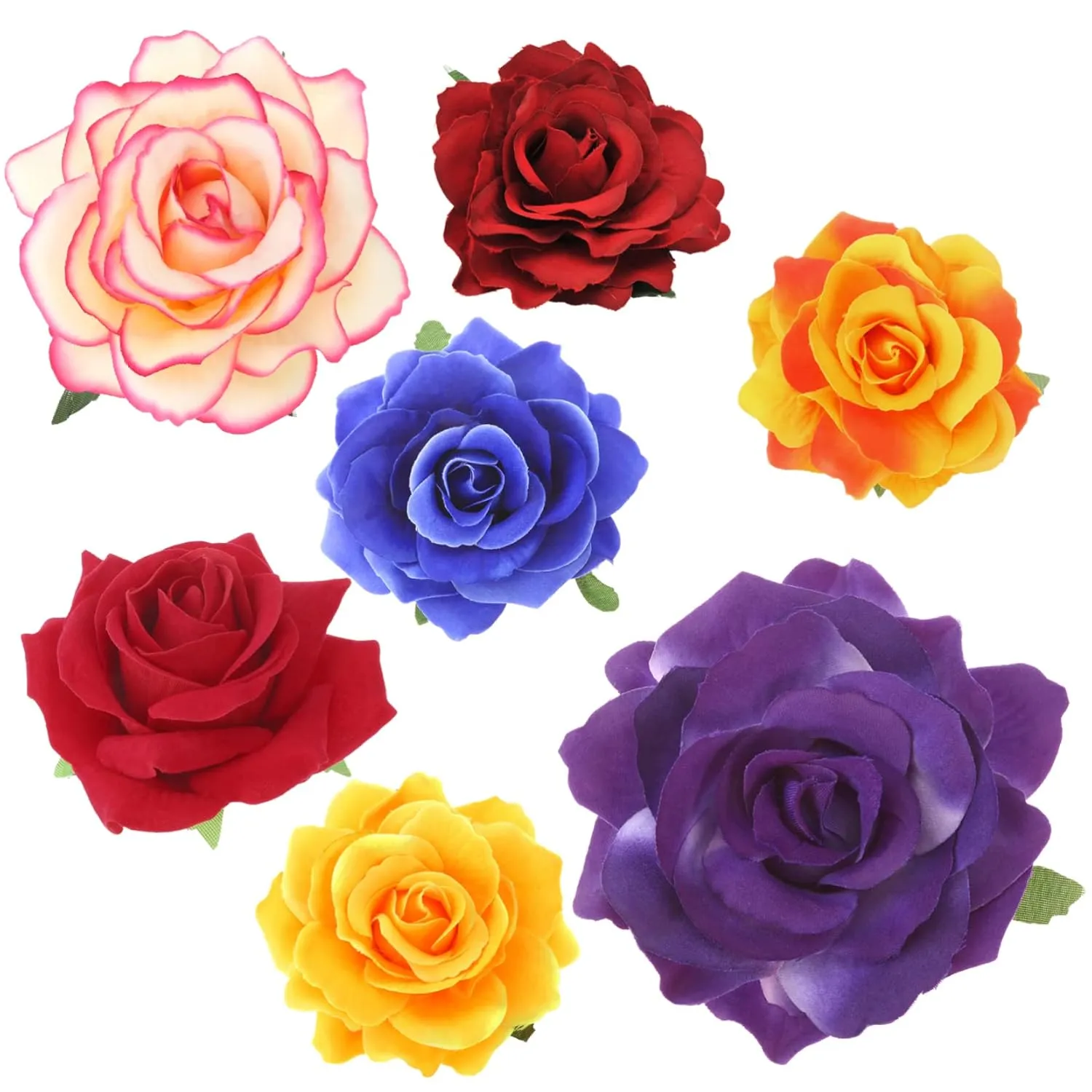 Red Rose Flower Brooch Pin Hair Clip for Women Elegant Floral Accessory for Parties Weddings and Special Occasions Versatile Hair and Dress Decoration