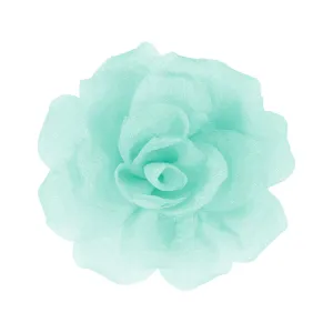 Rose Flower Brooches and Pins for Women | Pale Green Brooches for Women with Hair Clip | Hair Pins for Women & Flower Clips for Hair | Lapel Pins for Women | Hat Pins for Women, 3.1 Inches, Pale Green