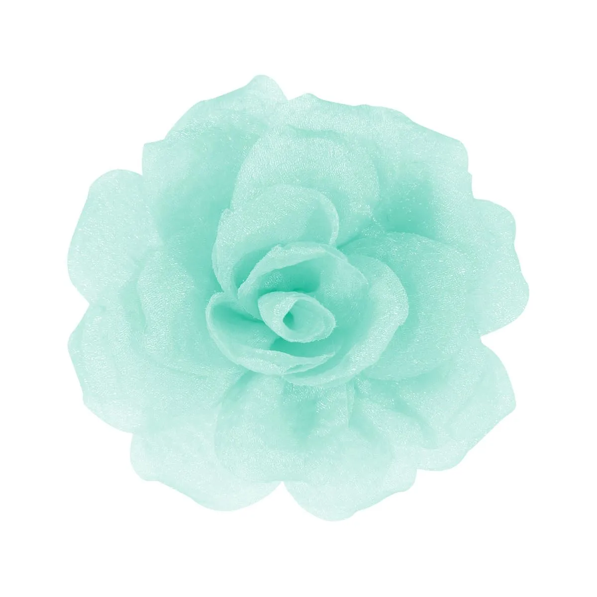 Rose Flower Brooches and Pins for Women | Pale Green Brooches for Women with Hair Clip | Hair Pins for Women & Flower Clips for Hair | Lapel Pins for Women | Hat Pins for Women, 3.1 Inches, Pale Green