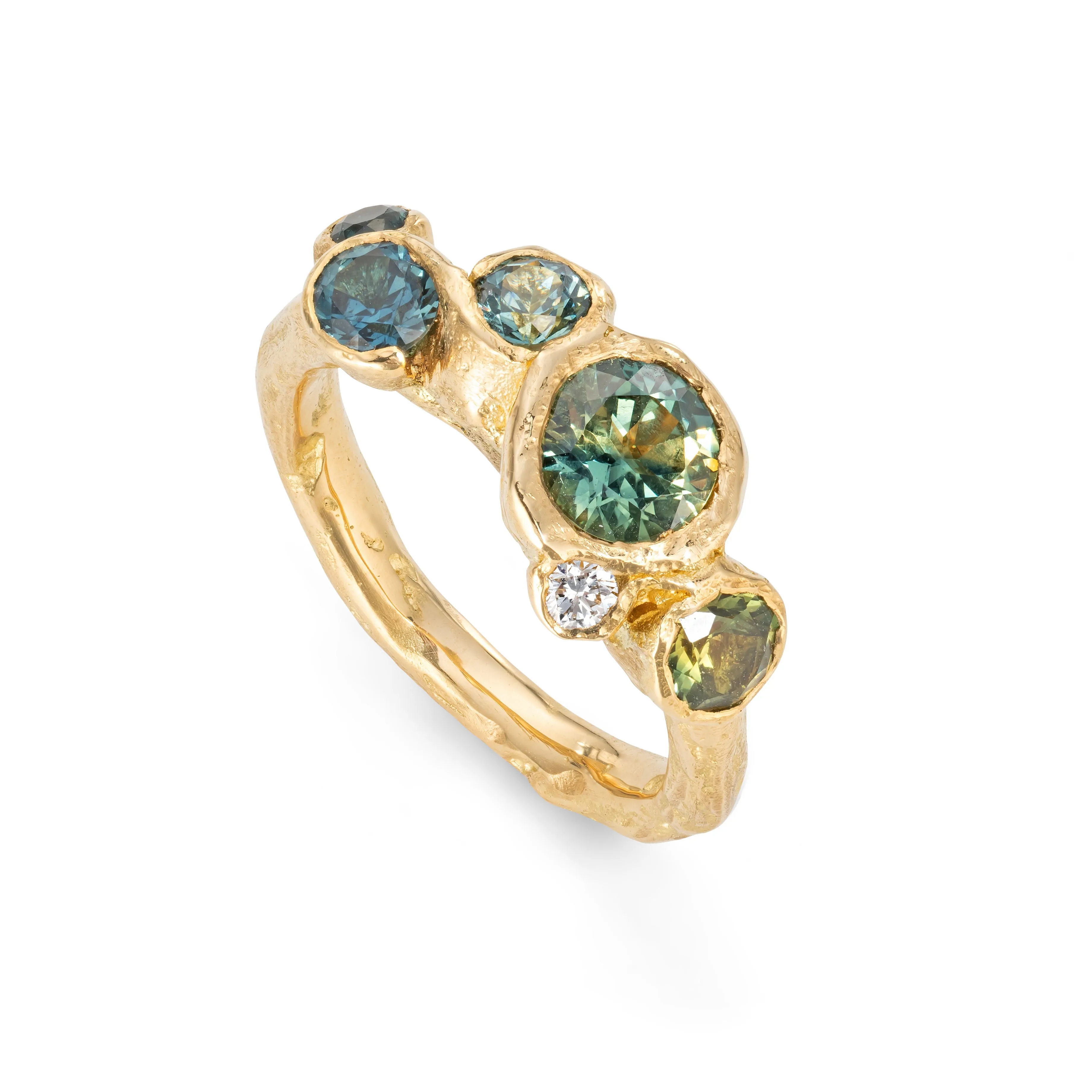 Sapphire Shoal Ring Stack