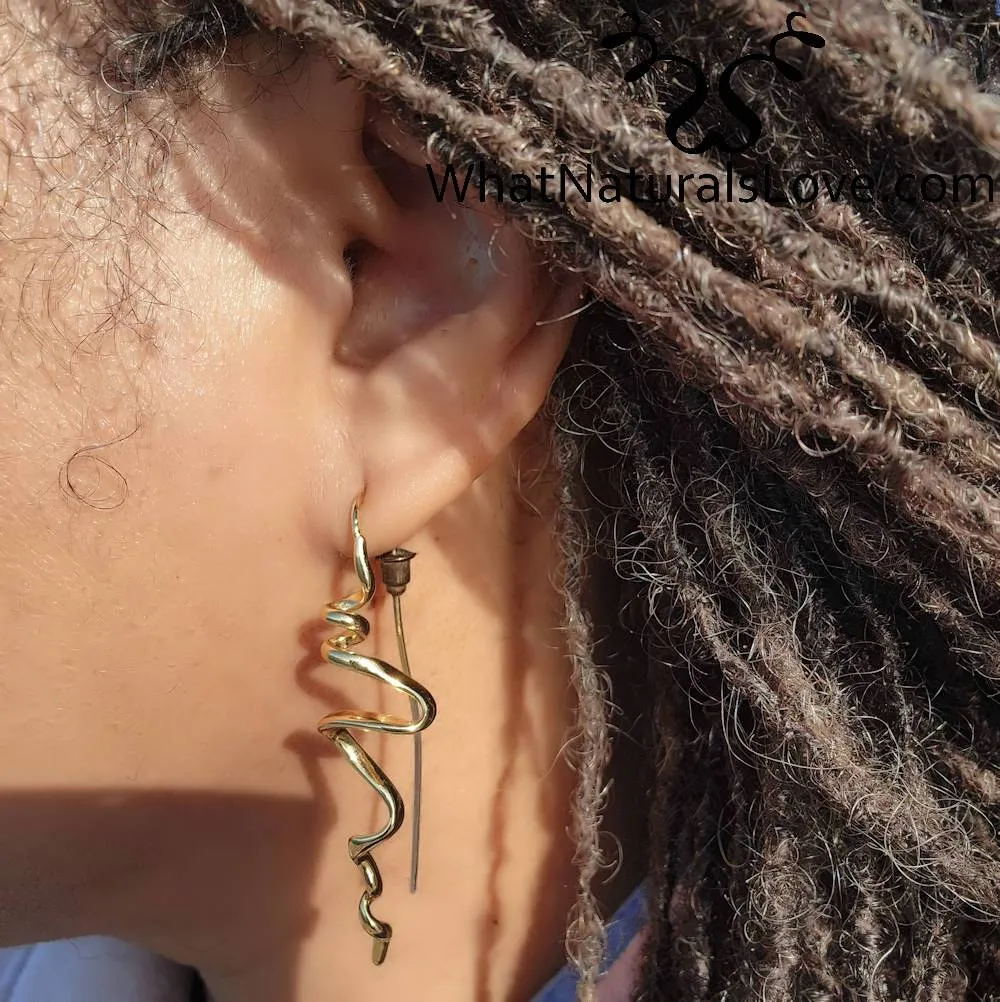 Serenity Threader Earrings Gold and Silver