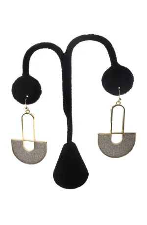 Silver Gold Geo Shaped Earrings