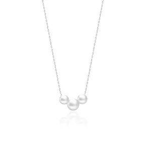 Silver Pearl Necklace Dainty Silver Necklace Dainty Pearl Necklace Silver Pendant Necklace Jewelry Gifts for Women