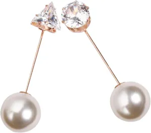 Simple Metal Pearl Brooch Decor Pcs Vintage Clothing Pin Fashionable Brooch Pins for Women
