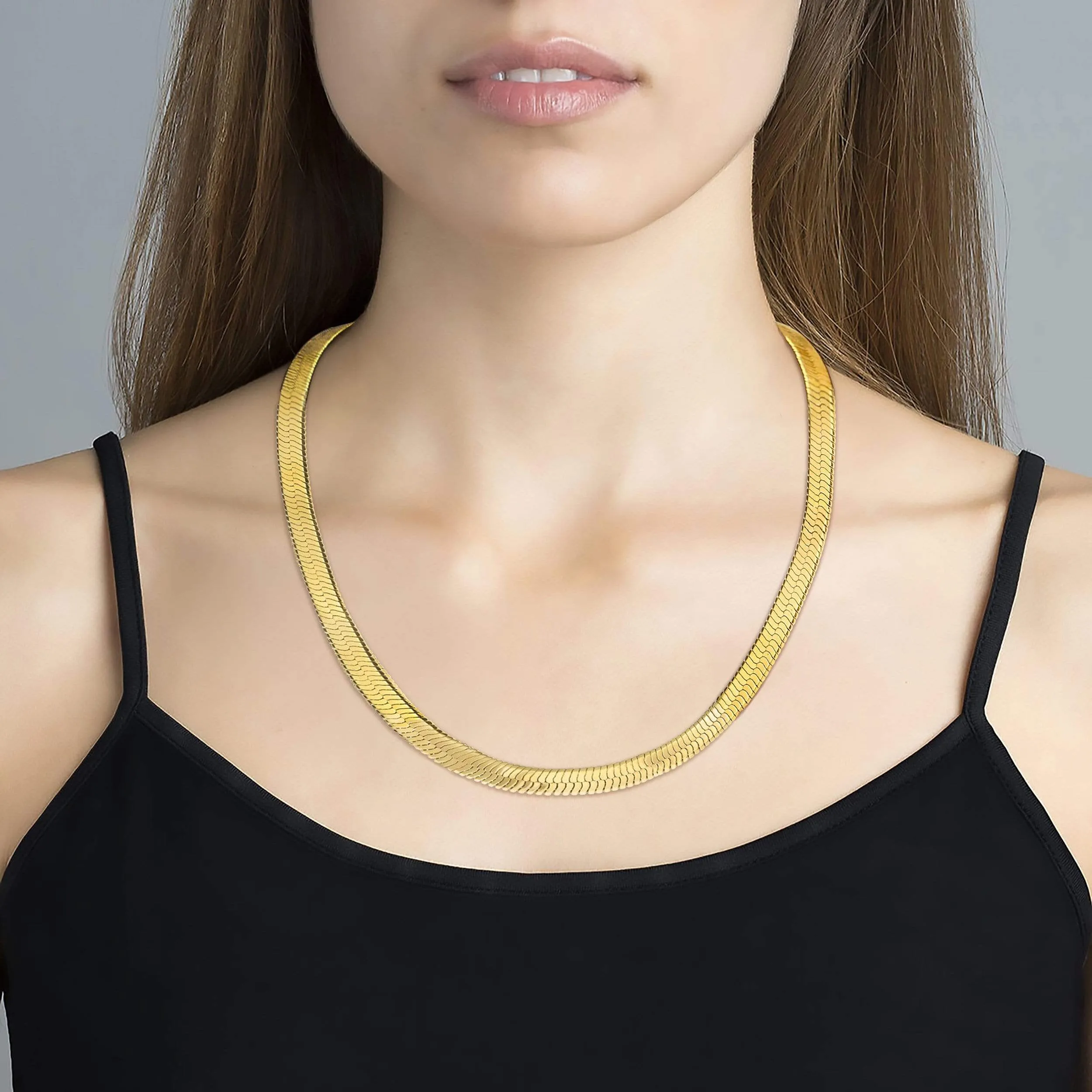 Snake Chain Necklace Gold Plated