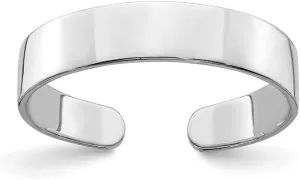 Sonia Jewels Real 14k White Gold Adjustable Toe Ring Adjustable