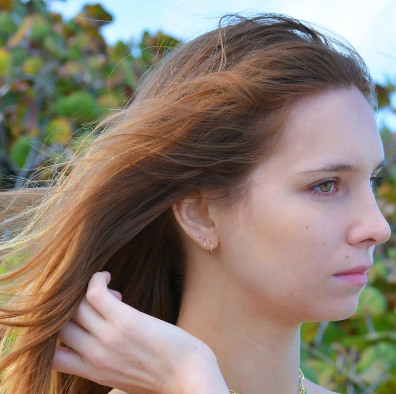 Sterling Silver Hoop Earrings | Conch Hoop Earring Silver Conch Piercing Jewelry Silver Hoop Helix Hoop Earring Silver Rook Piercing Jewelry Silver Helix Earrings Hoop Nose Rings for Women | Handmade