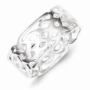 Sterling Silver Polished Woven Ring