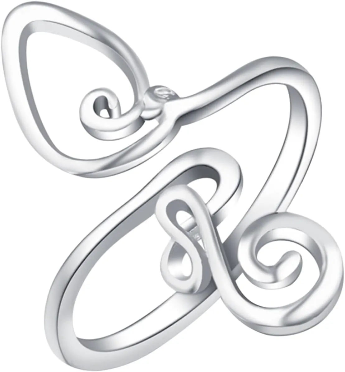 Style Ring Adjustable Opening Toe Knuckle Ring for Women Ring Comfortable Fit
