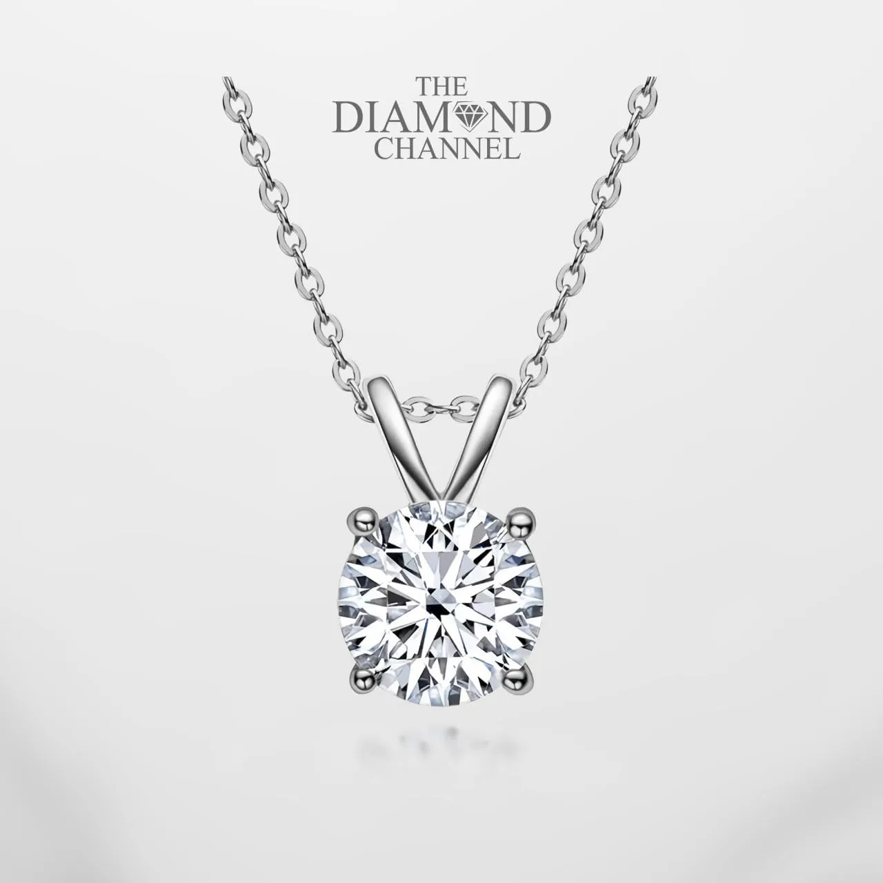 The Diamond Channel NATURAL Diamond 4-Prong Pendant Necklace with 16 2 Extender - 14K Gold Diamond Pendant - Fine Jewelry for Women
