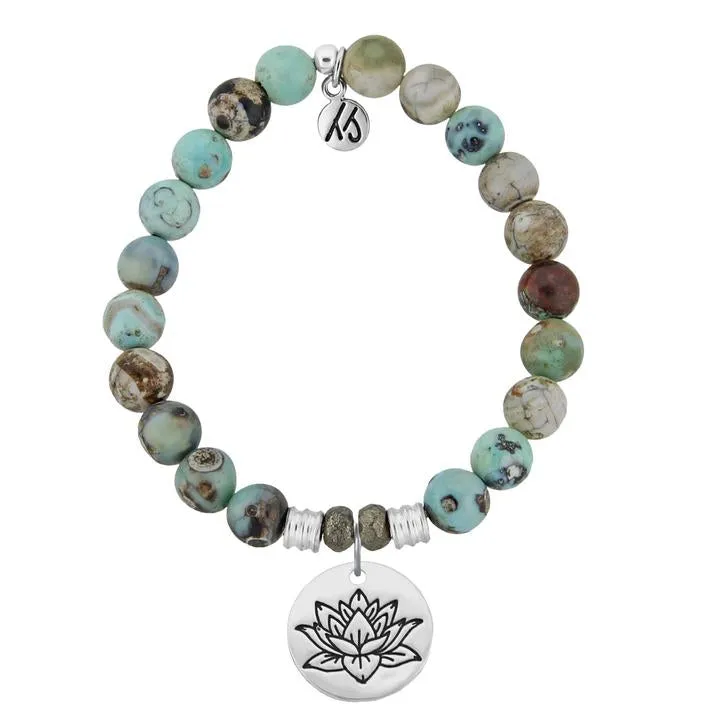 T.Jazelle- Turquoise Jasper Charm Bracelets
