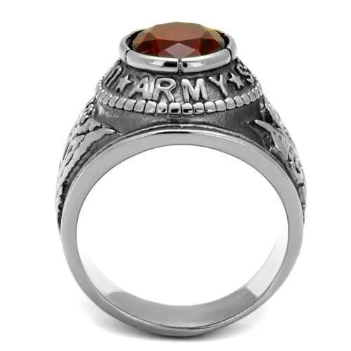 TK414706 - Stainless Steel Ring High-Polished Men Synthetic Siam