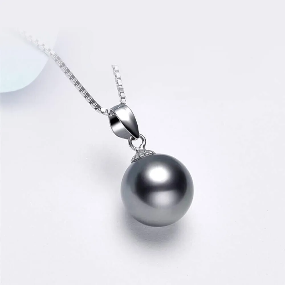 UMID authentic Tahiti Nanhai aquaculture Peacock Green Black Pearl AAA, 8-8.5mm, 11.5-12mm, 16mm Black pearl Sydney women's Pendant Necklace