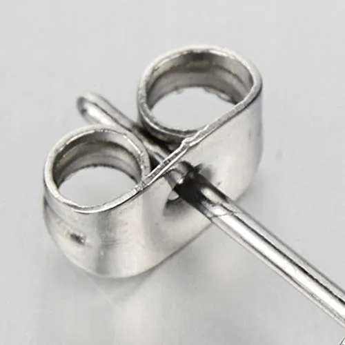 Unisex Mens Womens Cross Stud Earrings with Cubic Zirconia, Exquisite