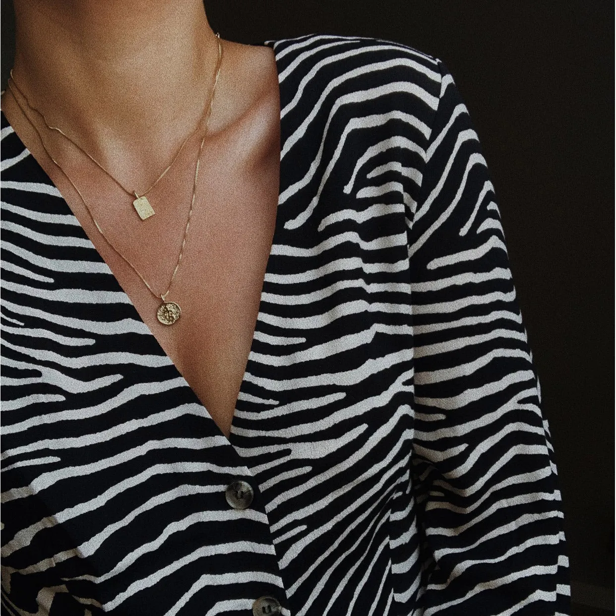 VALKYRIA coin necklace 2-in-1-set gold-plated