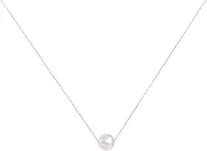 VIBILIA Dainty Pearl Necklace for Women, Mini Natural Freshwater Pearl Pendant Choker Gold Necklace Fashion Jewelry for Gift