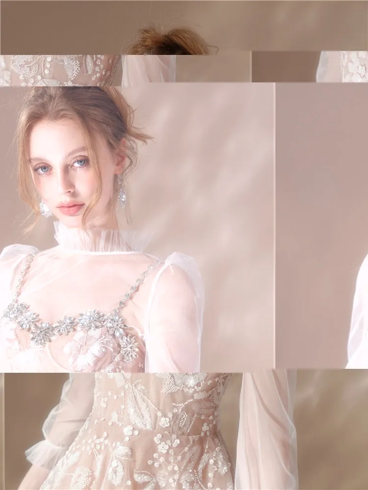 Wardrobes by Chen Luxury Pearl Chain Retro Chic Earrings-Pearl