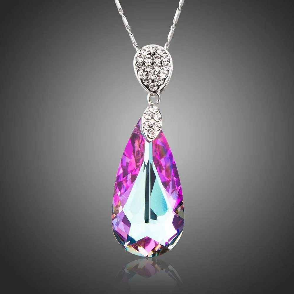 Water Drop Pendant Necklace of Love