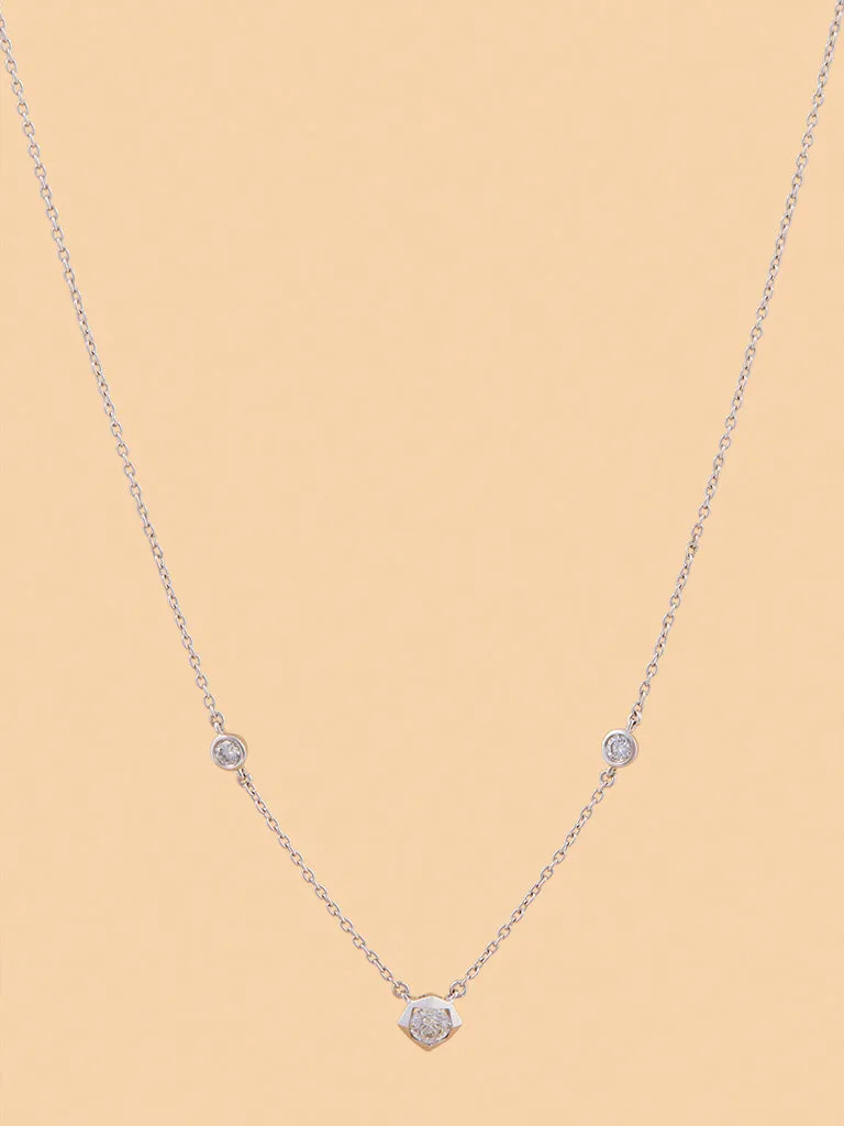Westside X Pome Stellar Triple Lab Diamond Pendant Necklace