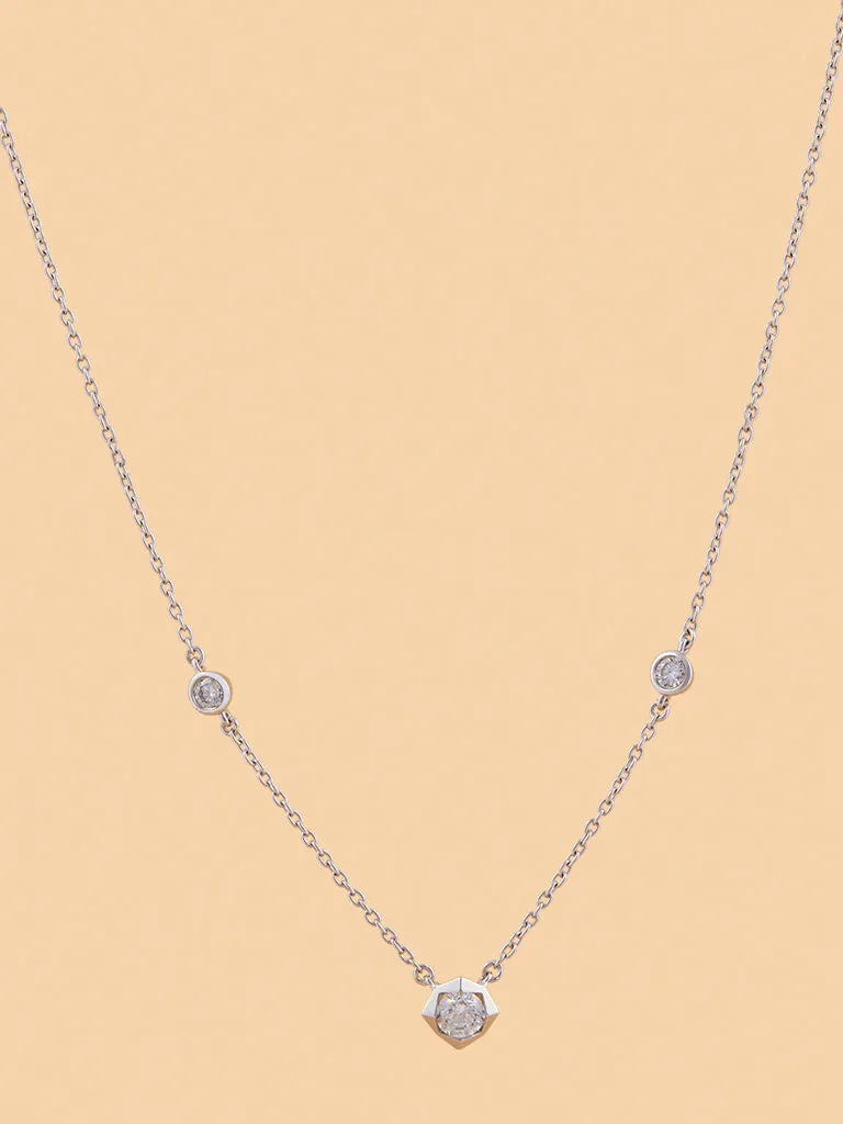 Westside X Pome Stellar Triple Lab Diamond Pendant Necklace