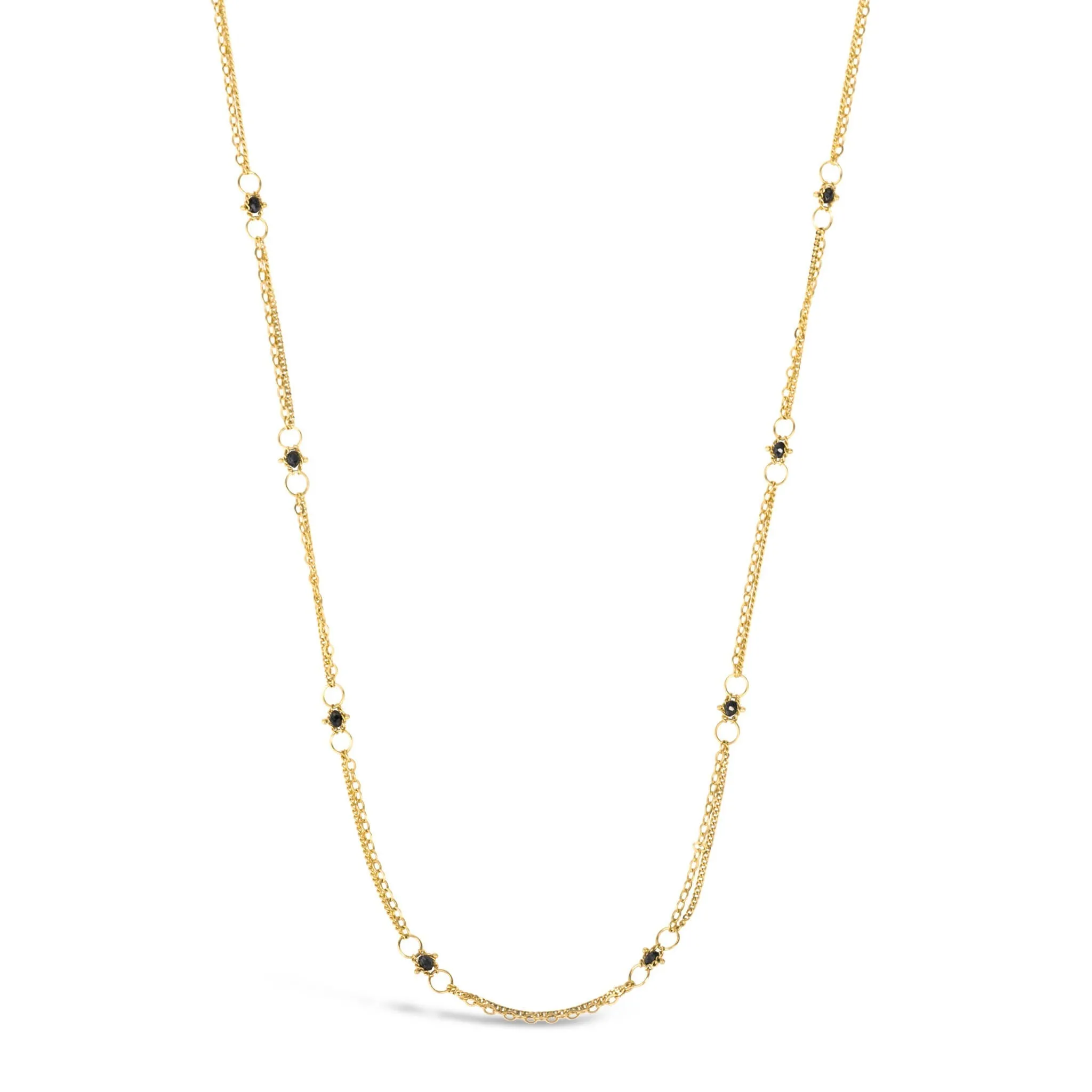 Whisper Chain Necklace in Black Diamond