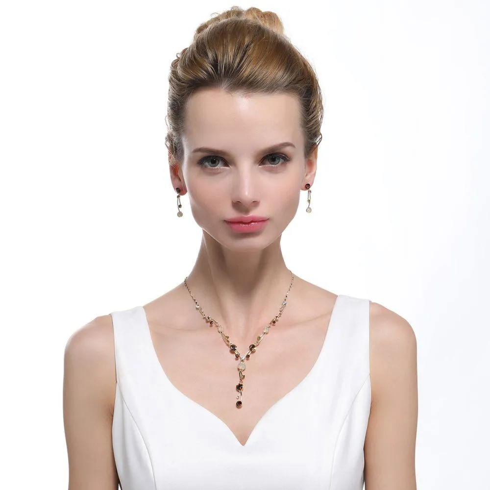 Y Shape Design Necklaces Bridal Jewelry Set