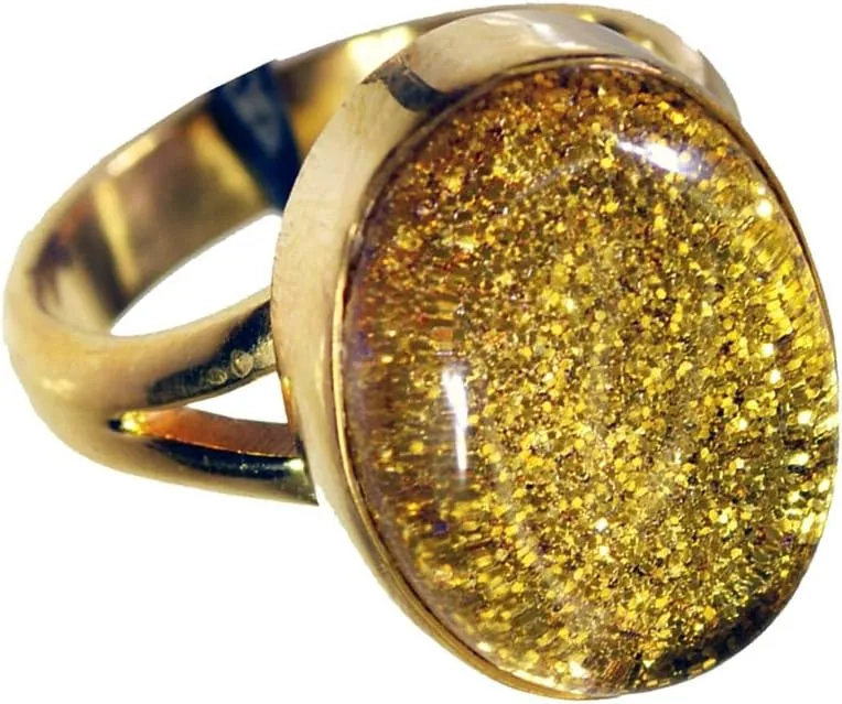 Yellow Oval Sunstone Gold Plated Couple Promise Ring for Her Jewelry Size 5,6,7,8,9,10,12