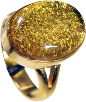 Yellow Oval Sunstone Gold Plated Couple Promise Ring for Her Jewelry Size 5,6,7,8,9,10,12