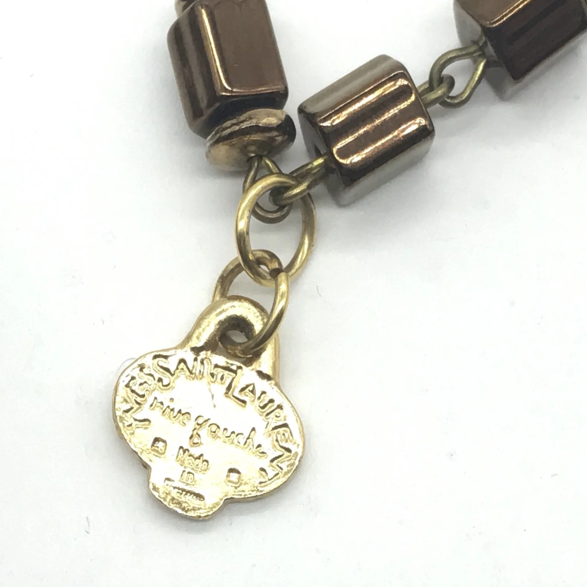YSL Yves Saint Laurent Tubular Beads Necklace