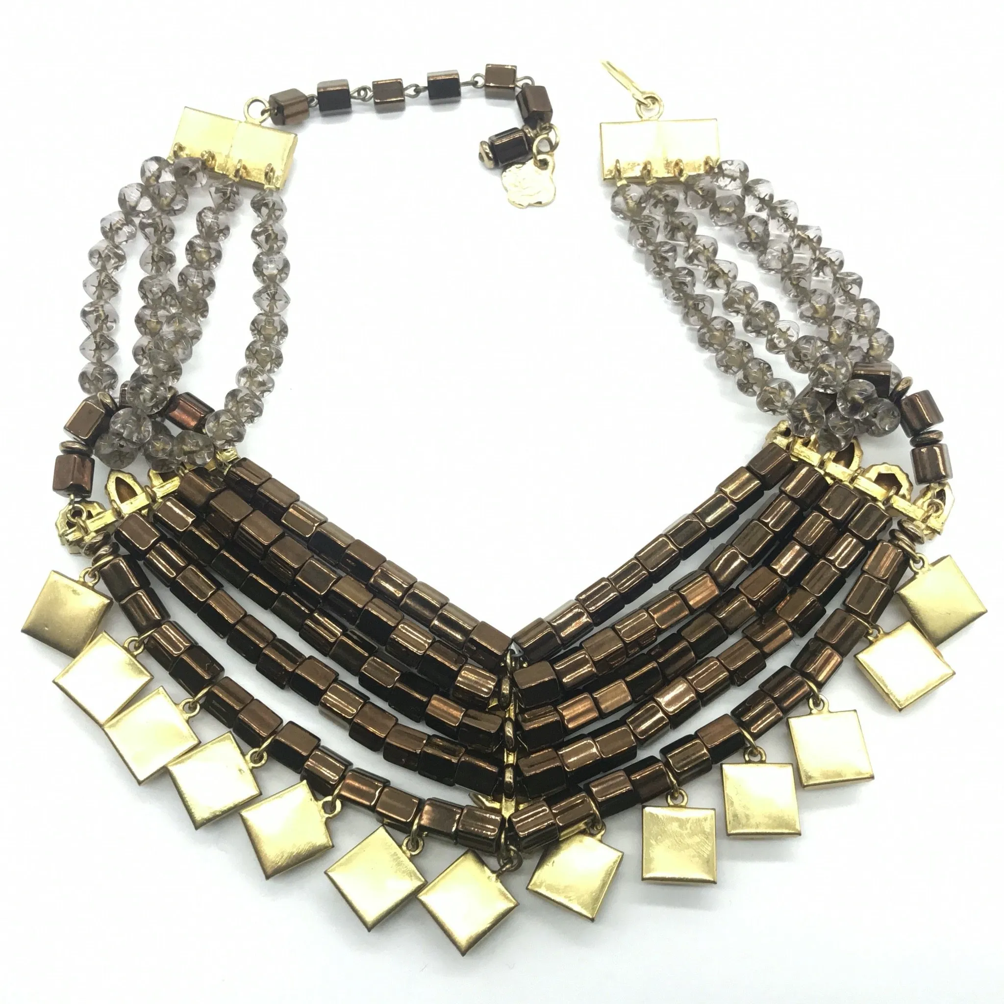 YSL Yves Saint Laurent Tubular Beads Necklace