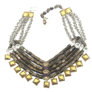 YSL Yves Saint Laurent Tubular Beads Necklace