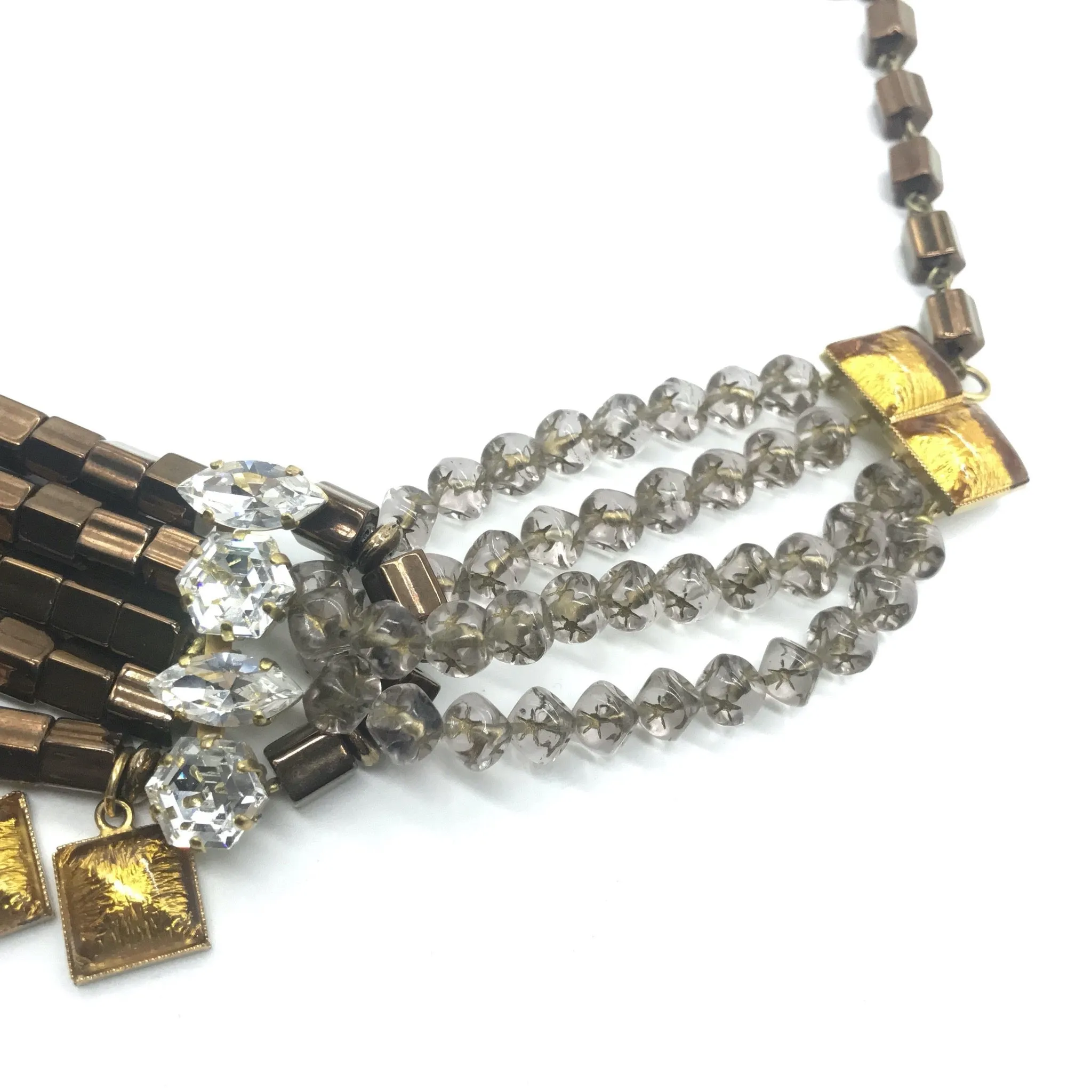 YSL Yves Saint Laurent Tubular Beads Necklace