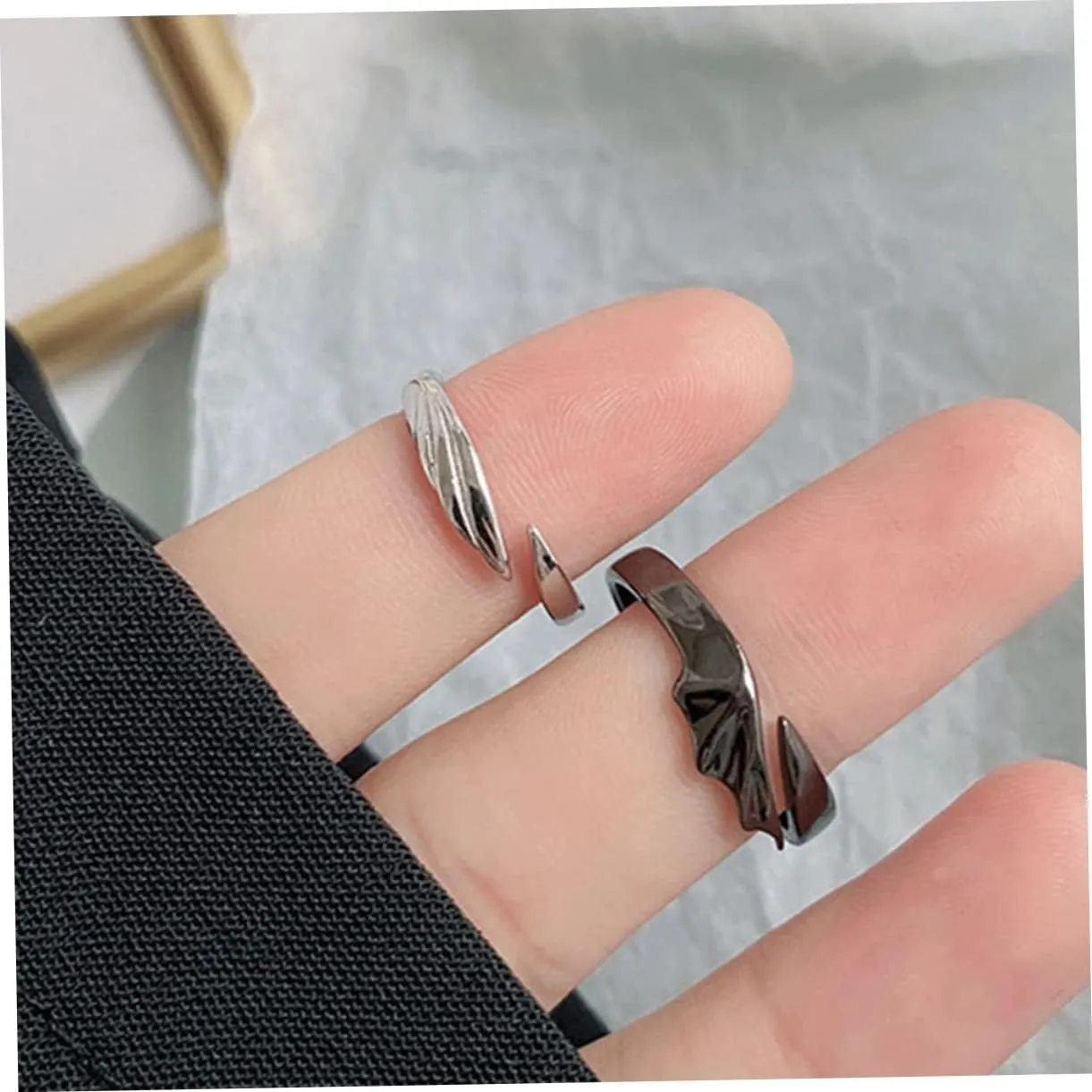 Zinc Alloy Promise Ring Couples Rings Matching Couple Rings